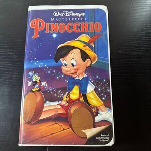 Walt Disneys Masterpiece Pinocchio VHS Tape Clamshell Edition